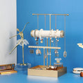 Jewelry Organizer Stand Necklace Organizer Holder Tree Earring Display Towers Long Necklaces Bracelets Storage Box
