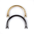 Meetee BF374 120mm DIY Handmade Luggage Hardware Accessories Replaceable Metal Embossing Leather Bag Purse Frame Handbag Handle