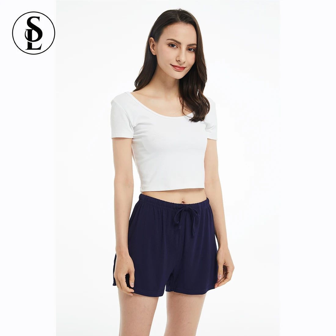 Soft Thermal Bamboo Viscose Plus Size Women's Pajama Bottoms Casual Lounge Shorts Breathable Sleepwear for Spring Summer Autumn