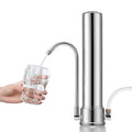 Manual Home Water Purifier Stainless Steel Countertop Filtration Machine for Kitchen Tabletop Water Purifier