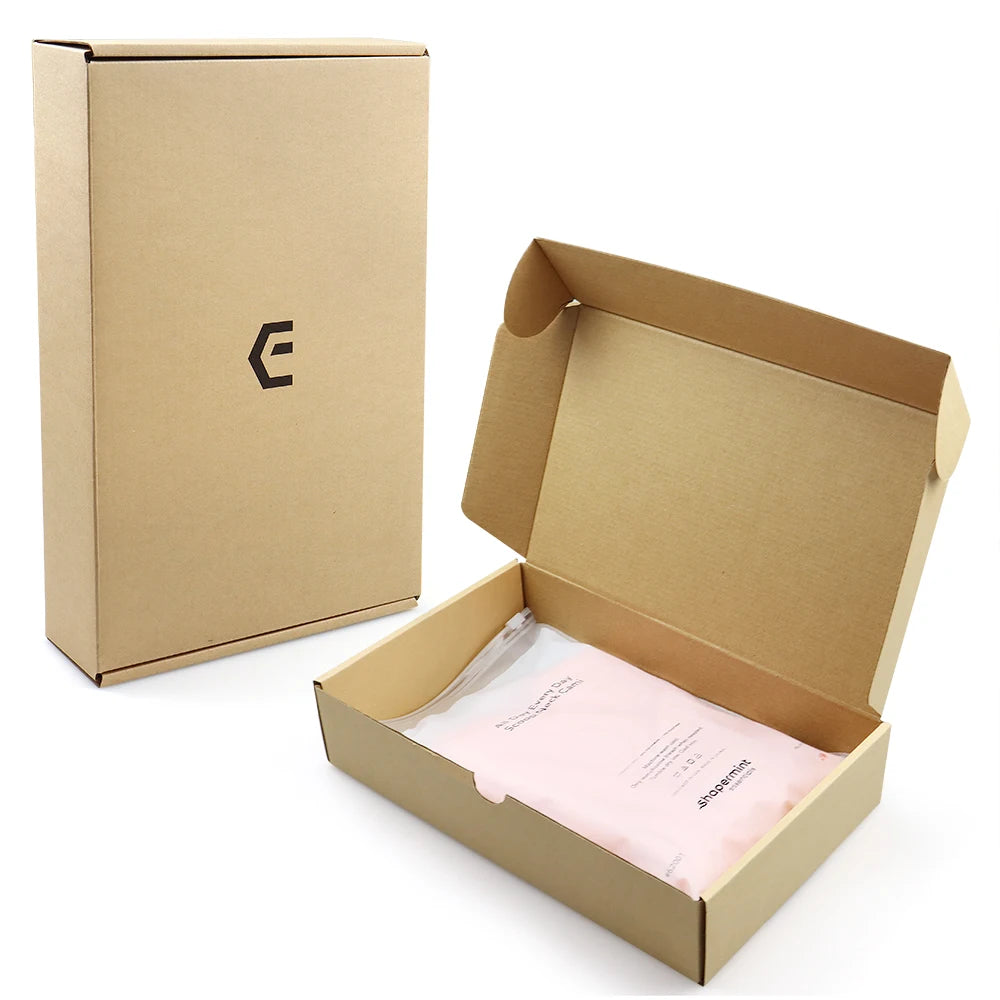 Custom Shipping Boxes with Logo Packaging Brown Custom Shipping Boxes for Clothes Made with Recycled Materials