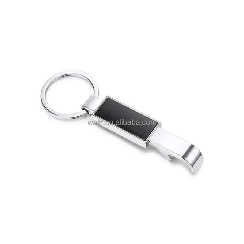 Personalised Engraved Logo Bottle Opener Keyring With Groove
