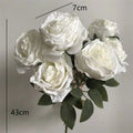 Hot Sale 14 Colors 7 Heads Rose Bouquet Home Decoration Big Flower Bouquet