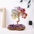 Wholesale Polished Natural Crystal Tree Multicolored Amethyst Cluster Home Decoration Feng Shui Arrangement Gift