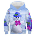 Fitspi Lovely Christmas Snowman 3d Printed Hoodies Baby Boys Santa Claus Clothes Kid Girl Sweatshirts Fleece Warm Coats