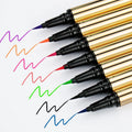 Wholesale 7-Color Waterproof Eye Liner Pencil Gold Mineral Cosmetics Makeup with Black or Option Tube