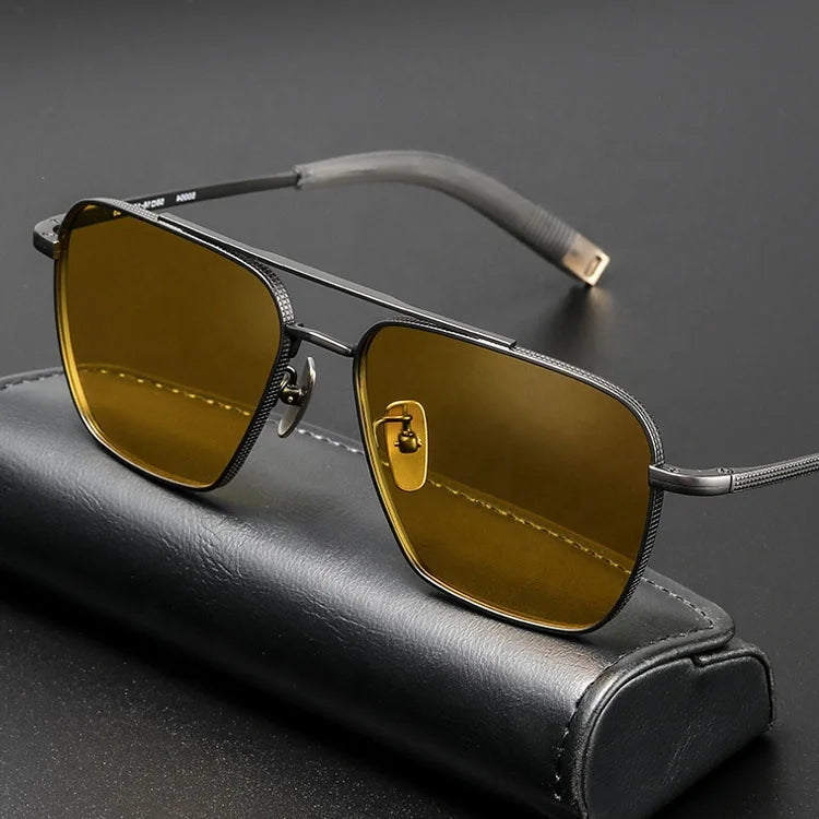 Classic High End Polarized UV400 Sunglasses TAC Lenses Titanium Frame Unisex Driving Fashion Wholesale