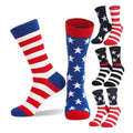 Wholesale Novelty Usa Flag Star AB Socks Men Unisex Patriotic American Flag Cotton Crew Socks
