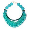YDN055 Fashion Turquoise Beads Necklace Women Choker Necklace Jewelry
