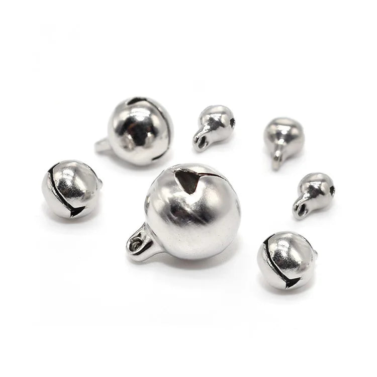 Wholesale Jingle Bell 5mm 6mm 8mm 10mm Accessories Findings Stainless Steel Jewelry Bell for DIY Necklace Bracelet Making