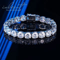 Original 925 Silver 2 Carat round Brilliant Cut D Color Moissanite Tennis Bracelet with 8mm Chain Wedding Suitable
