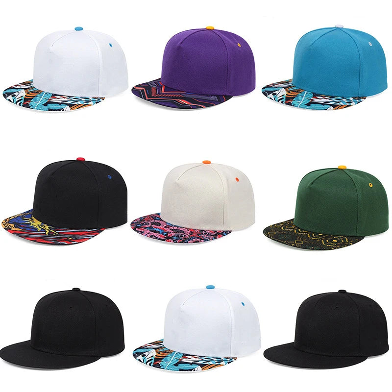 Custom logo 5 Panel Plain Baseball Cap Wholesale Snapback Caps 3d Embroidery Gorras Custom Snapback Cap