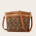 2023 Hot Selling Retro Small Printing Women Handbags Ladies Fashion Cork Crossbody Shoulder Bag Luxury