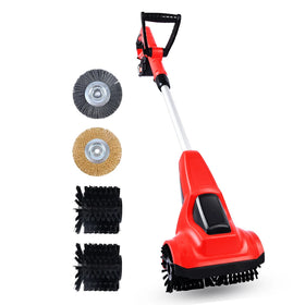 Vertak 18V Multi-brush Garden Lawn Sweep Landscape Hand Push Cleaning Equipment Artificial Grass Sweeper