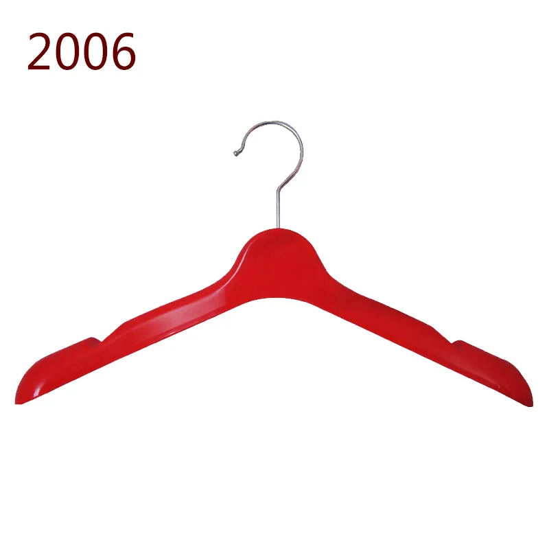 Single-Tier Plastic Clothing Organizer Non-Slip Velvet Coat and Trousers Hanger for Wardrobe & Bathroom