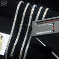 Wholesale Price 3MM 4MM 5MM Vvs Moissanite Tennis Chain Necklace Pass Diamond Tester Round Brilliant Cut Diamond Bracelet