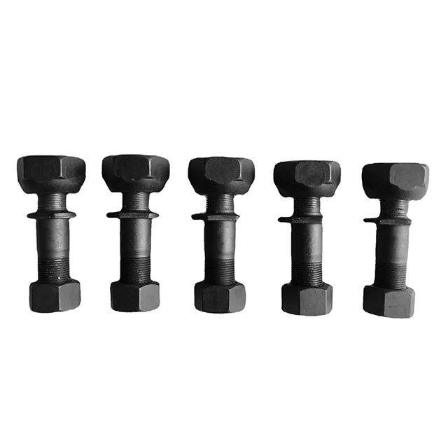 High Strength 8 12 Customized Galvanized M12 M25 Stainless Carbon Steel Hex Head Round Sprocket Segment Track Wheel Bolt and Nut