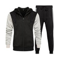 Custom Lightweight Windproof Breathable Four-Way Stretch Winter Plus Size Reversible Cotton Men's Tracksuit Hoodie Set for