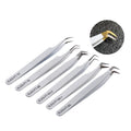 Super Fiber Curve Fine Super Curve Hook Private Label Custom Tweezers Box Set Fiber Tip Tweezers Lash Tweezers Collection