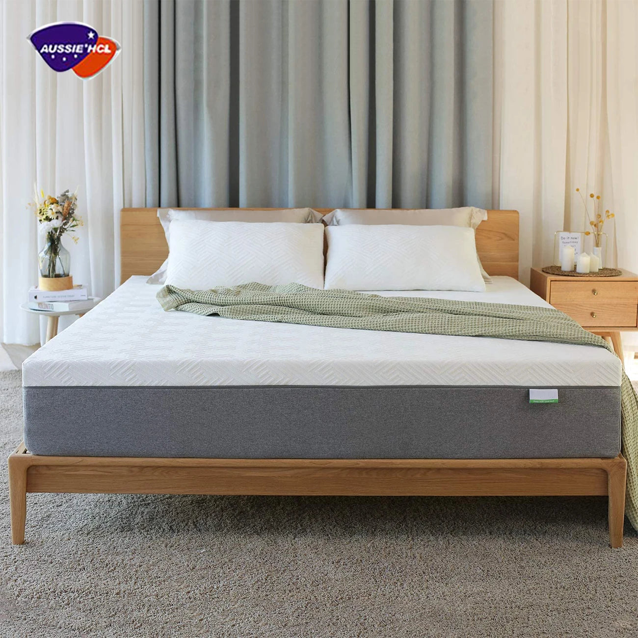 Quality Sleep Well Single Double Full king Mattresses Royal Luxury High Density Swirl Gel Memory Rebonded Foam Mattress