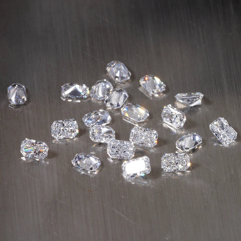 Radiant Cut Created Diamond 2.5*4mm 3*4mm 3*5mm 4*6mm 5*7mm Starsgem DE VVS VS Certified Quality Diamonds Lab Grown for Rings