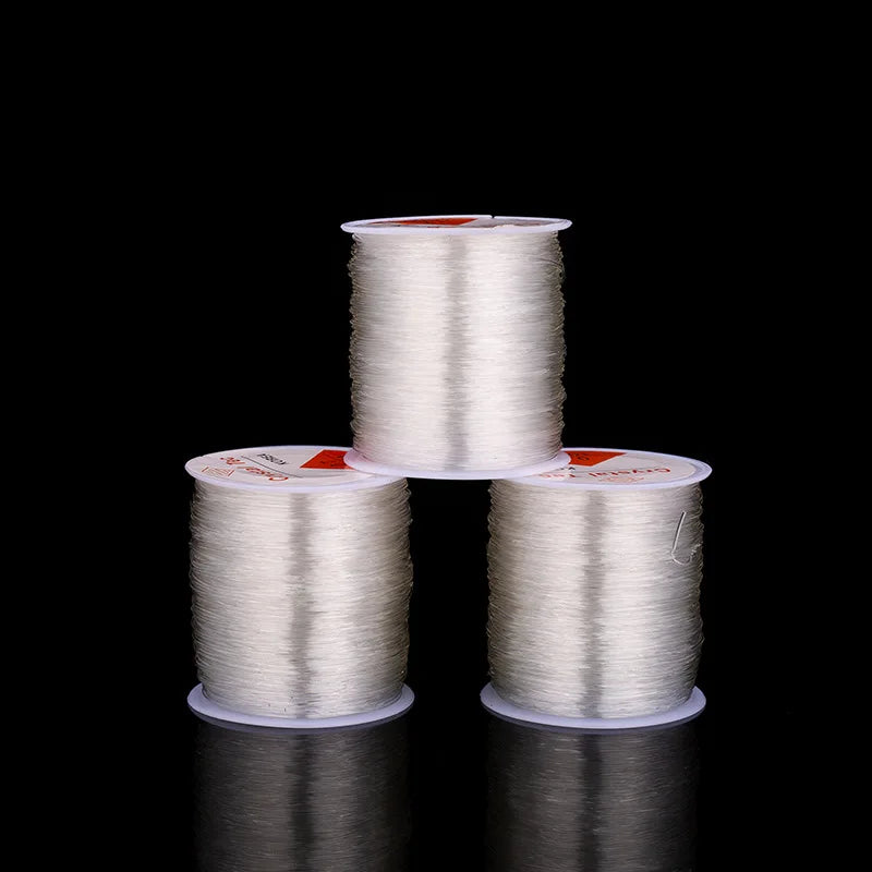 JC Crystal Wholesale Round Elastic Thread for Bracelet Making Crystal Colors 100 Meters Roll Bracelet Elastic Cord