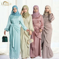 Loriya Hot Selling Islamic Clothing Summer Wrap Skirt Abaya Modest Elegant Dresses Muslim Women Closed Abaya Wholesale
