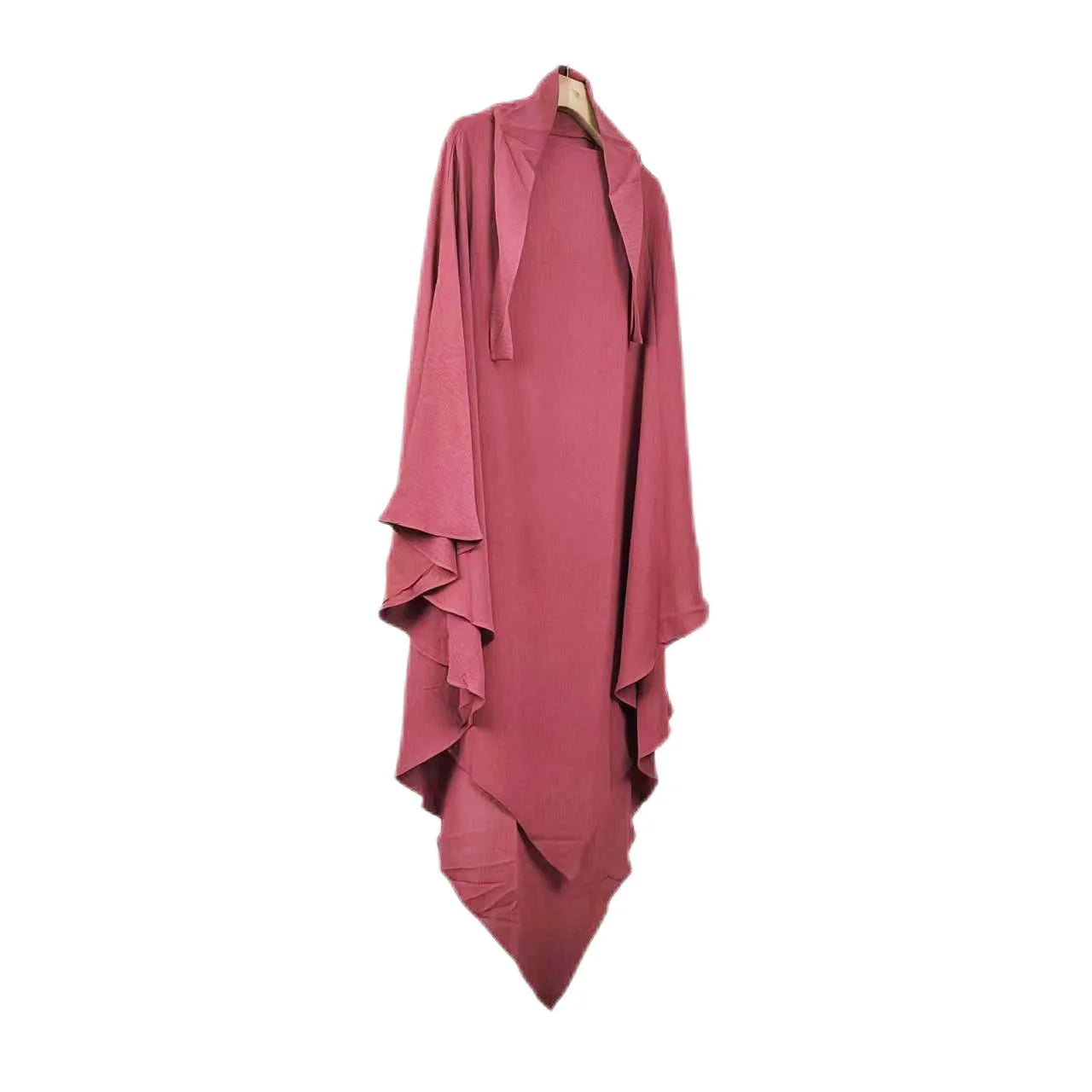 Wholesale Wrinkle Crepe Khimaar One Layers Hijab Abaya Prayer Long Veil Front Swing Scarf Hood Shawl for Women Moderate Hijab