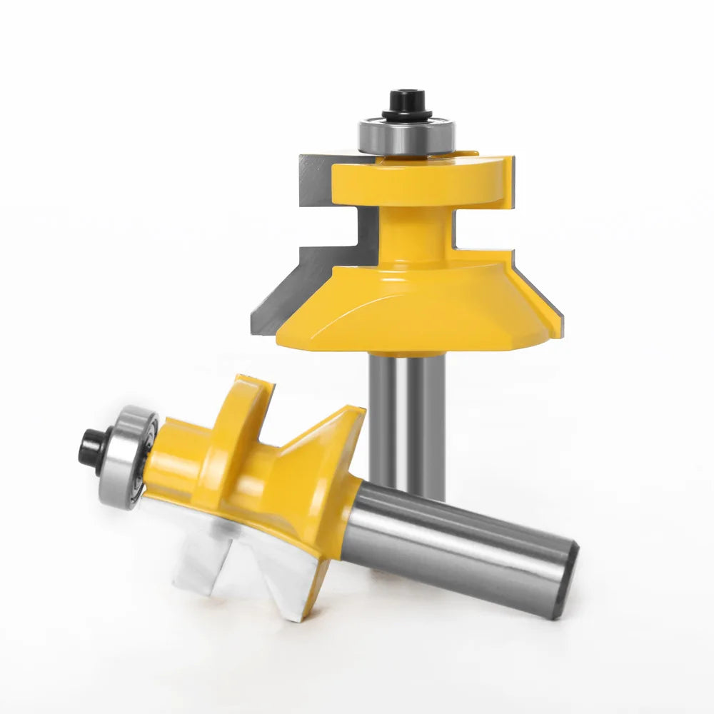 2pcs 1/2 & 12 Shank Woodworking Tenon Router Bit Frame Edge Tenon Cutter Minimum Order 10pcs OEM Customizable