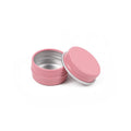 STOCK 5ml pink  Round Recycled Small Aluminum Jar 5g Metal Pot for Sample Cosmetic Packaging Refillable