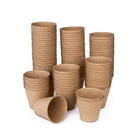 Hantechn 8cm Round Biodegradable Paper Pot Garden Germination Grow Nursery Seed Starter Peat Pots