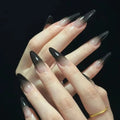 Hot French Press on Fake Nails Square Coffin Almond Shape UV Gel Fingers Nails Short Long Press on False Nails