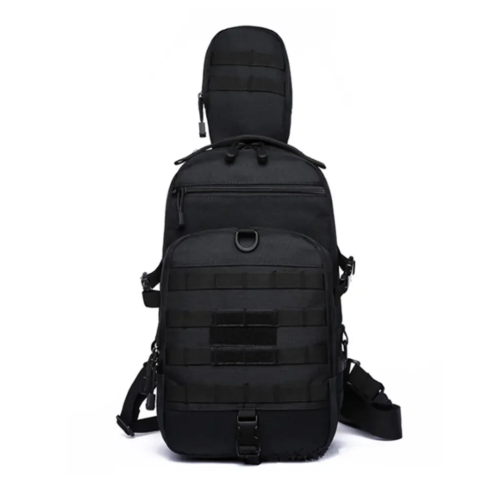 Waterproof Concealed Tactical Crossbody Sling Chest Shoulder Bag for Men Outdoor Sports Travel Messenger Bag