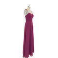 TEENYEE Factory Long Purple Bridesmaid Dresses Fat Size Women Party Dress Custom Made Wedding Dress