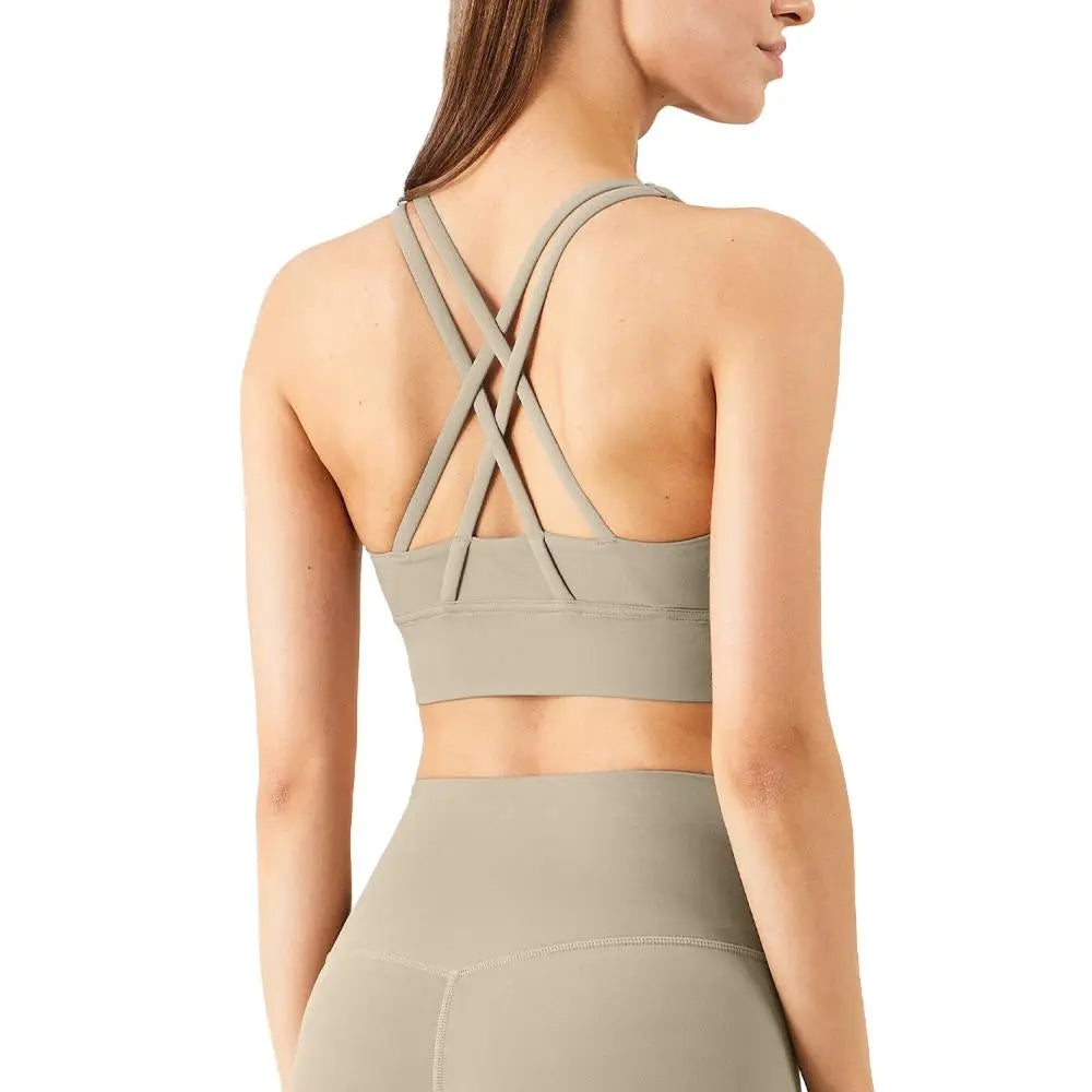 TOPKO Ready to Ship Quick Dry Solid Breathable Compression Fitness Yoga Bra