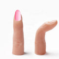 New Flexible Silicone Artificial Nail Practice Finger Manicure Training Hand Nail Art False Practice Finger