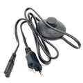 1.9M 220V 2pin Euro Plug Electric Power Cord With Inline Switch for DIY Hanging Light Foot Pedal Switch