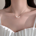 925 Sterling Silver Choker Niche Design  Female 2025 New Temperament Pearl Necklace Wholesale