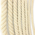 White Black 5-20mm Three Strands Twisted Cotton Thick Rope 100% Waterproof Eco-Friendly High Tenacity Cords for Bags & Shoes