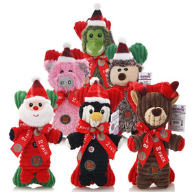 High Quality New Christmas Red Funny Soft Toys Dog Christmas Toys for Dogs