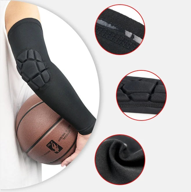 Sports Compression Arm Upgrade Protection Honeycomb Crashproof Arm Elbow Pads