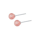 Wholesale 925 Sterling Silver Geometric Circle Strawberry Statement Earrings Fine Stud Jewelry for Women