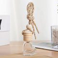 Air Car Freshener Hanging Perfume Bottle Car Perfume Refillable Fragrance Diffuser Empty Heart Shape Glass Bottle