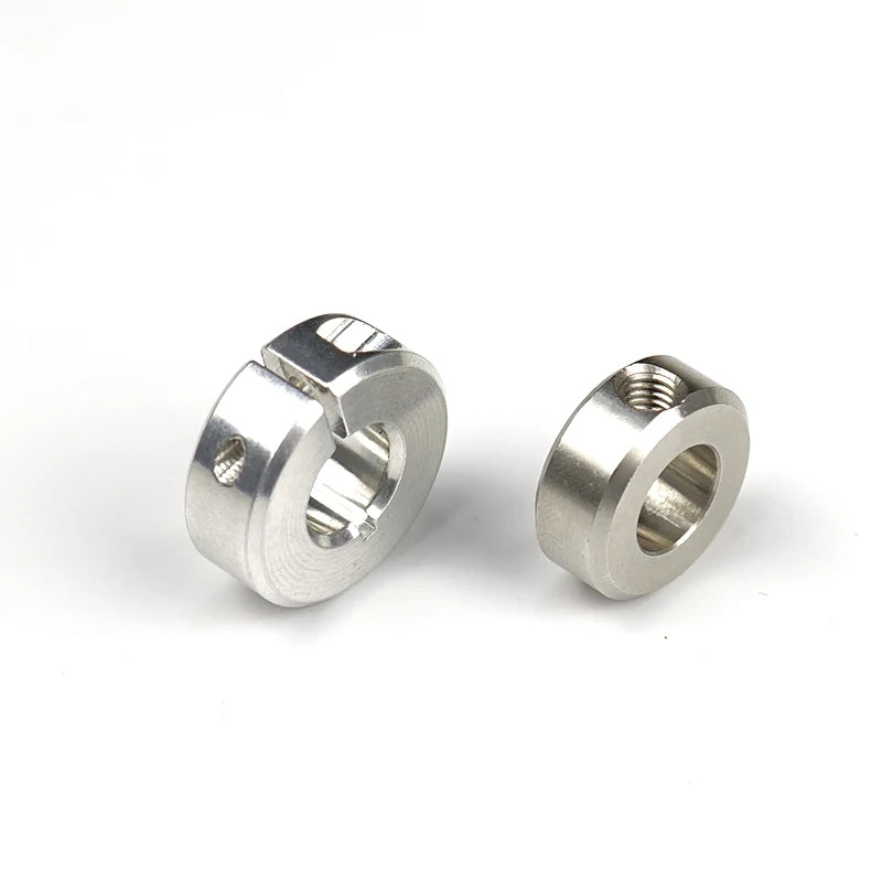 Round Tube Clamp Collars OEM CNC Parts Custom Anodized Quick Release Clamping Aluminum Drill Bit Depth Stop Shaft Collar