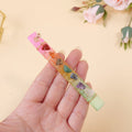 Wholesale of Natural Electroplated Moroccan Transparent Gypsum Strips and Nitrite Rods Carved Crystal Minerals for Gift Use