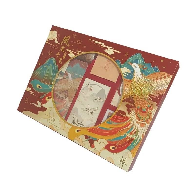 Factory Directly Sale Self-locking Cardboard Box Shipping Gift Hamper Packaging Box with clear Window