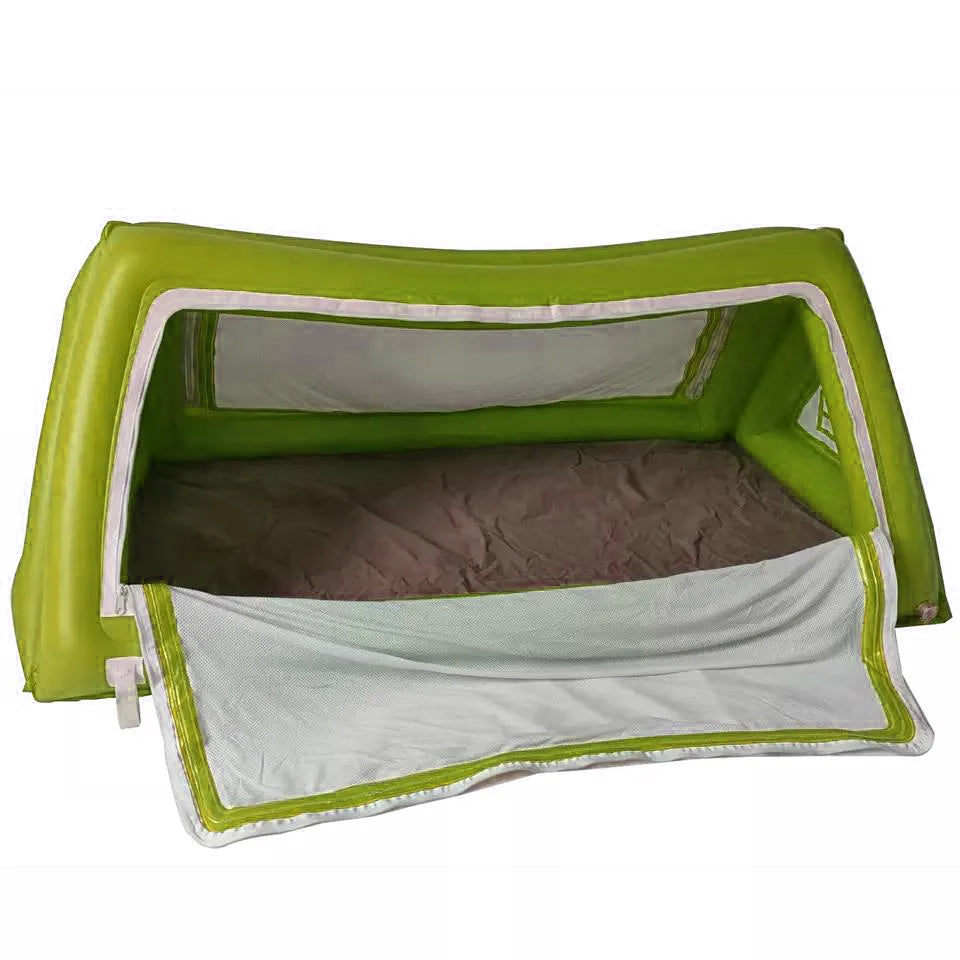 Luxury Portable Oxford PVC Canvas Cotton Four-Season Inflatable Tent with Single Layer One Bedroom for Outdoor Camping Relaxing