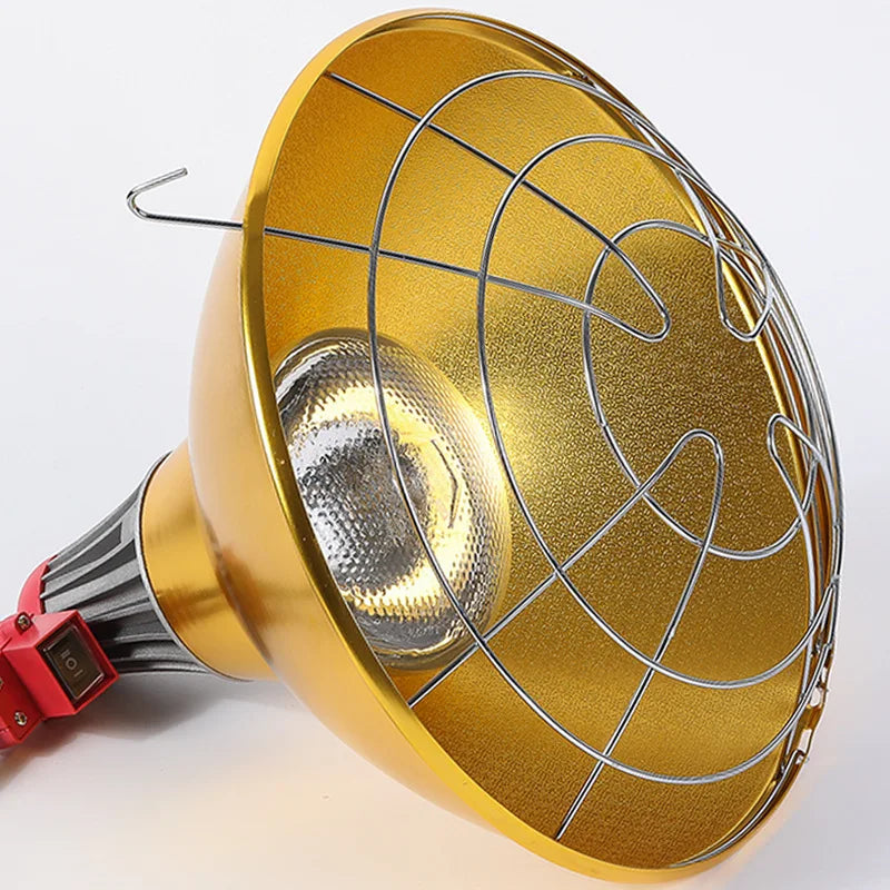 Heating Lampshade for Brood Animal Heat Lamp Cover Electric Metal Heated Lampshade