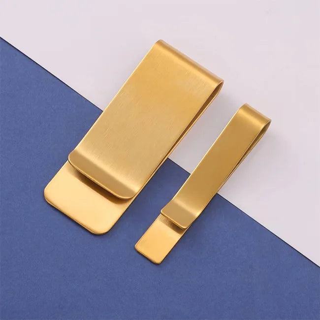 Custom Logo Brass Gold Money Clip Metal Money Clip