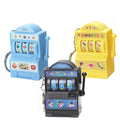 Mini Slot Machine Keychain Funny Fruit Game Machine With UV Printing Lucky Jackpot Keyring for Kids